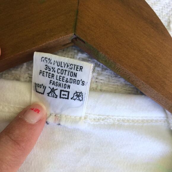 VTG 70s Red China Border Raglan T-Shirt Hong Kong Propaganda Graphic Sz 36/SM - Picture 6 of 8